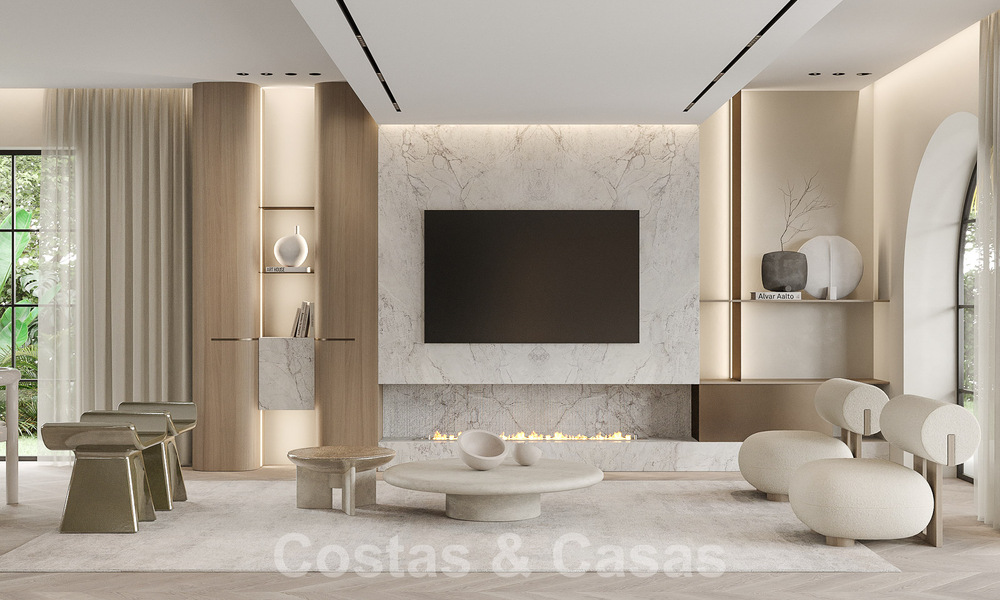 Villa de luxe de style méditerranéen à vendre à côté du terrain de golf de Las Brisas, dans la vallée du golf de Nueva Andalucia, à Marbella 50279