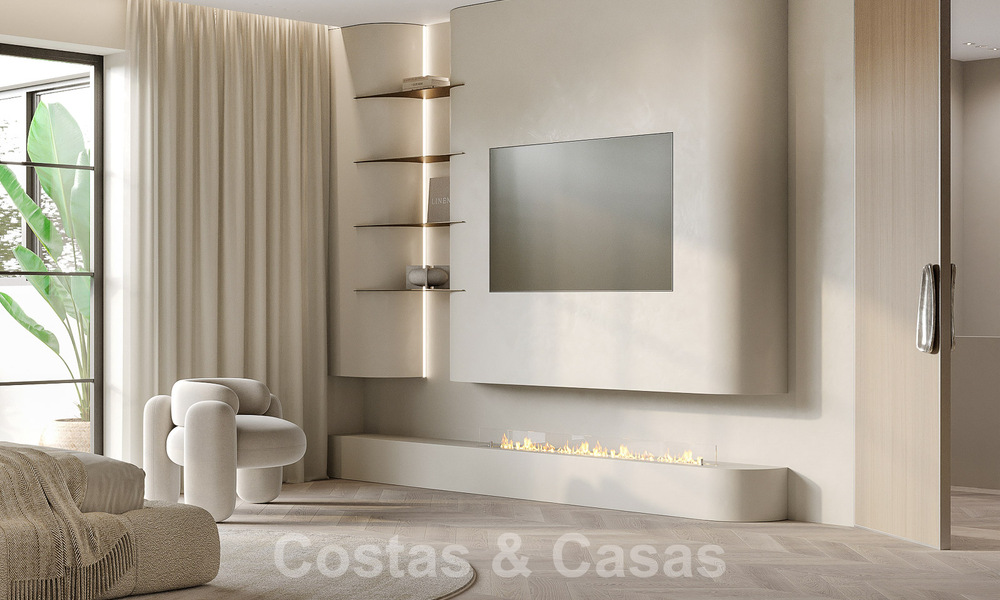 Villa de luxe de style méditerranéen à vendre à côté du terrain de golf de Las Brisas, dans la vallée du golf de Nueva Andalucia, à Marbella 50286