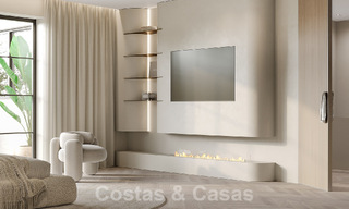 Villa de luxe de style méditerranéen à vendre à côté du terrain de golf de Las Brisas, dans la vallée du golf de Nueva Andalucia, à Marbella 50286 