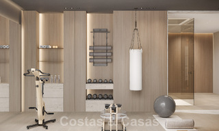 Villa de luxe de style méditerranéen à vendre à côté du terrain de golf de Las Brisas, dans la vallée du golf de Nueva Andalucia, à Marbella 50288 