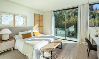 Vente d'une villa de conception architecturale, prête à être emménagée, avec vue sur la mer, dans un prestigieux quartier résidentiel protégé, sur les collines de La Quinta, à Benahavis - Marbella 49266 