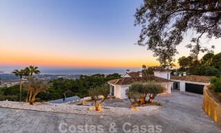 Vente d'une villa méditerranéenne de luxe avec vue imprenable sur la mer dans le complexe de golf exclusif de La Zagaleta, Benahavis - Marbella 49360 