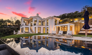 Vente d'une villa méditerranéenne de luxe avec vue imprenable sur la mer dans le complexe de golf exclusif de La Zagaleta, Benahavis - Marbella 49361 