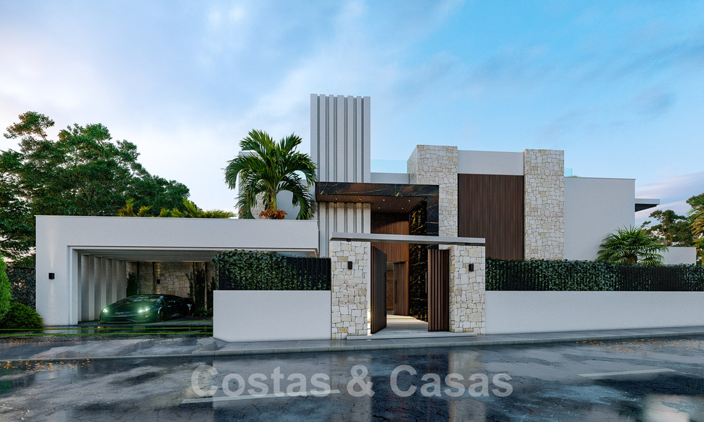 Nouvelle villa de conception contemporaine à vendre à deux pas de la nouvelle plage du Golden Mile, entre Marbella et Estepona 50019