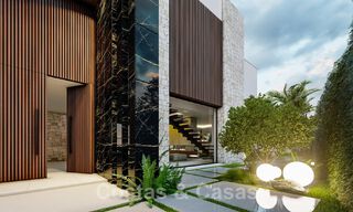 Nouvelle villa de conception contemporaine à vendre à deux pas de la nouvelle plage du Golden Mile, entre Marbella et Estepona 50020 