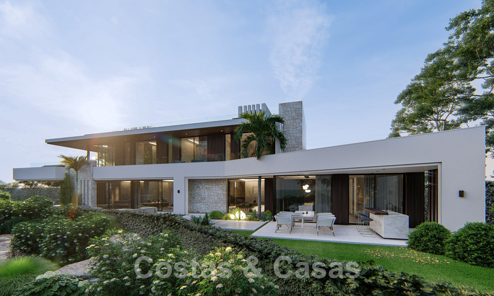 Nouvelle villa de conception contemporaine à vendre à deux pas de la nouvelle plage du Golden Mile, entre Marbella et Estepona 50022