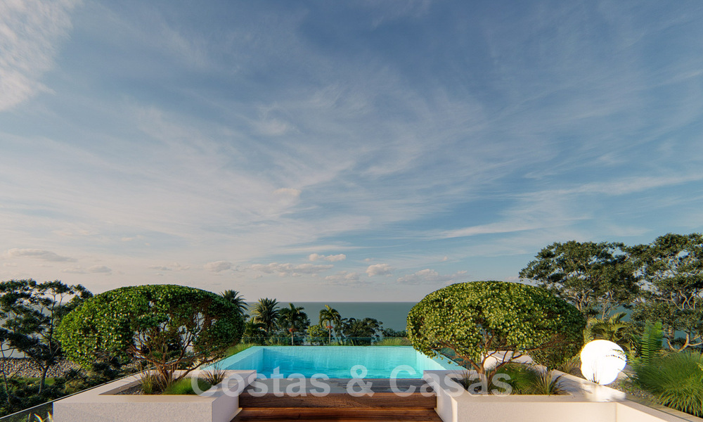 Nouvelle villa de conception contemporaine à vendre à deux pas de la nouvelle plage du Golden Mile, entre Marbella et Estepona 50024