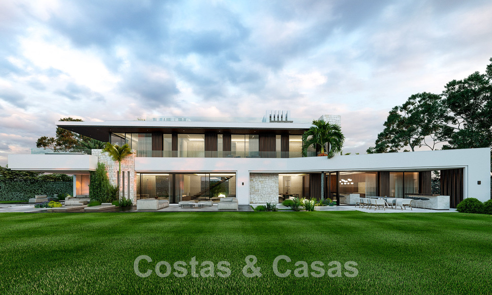 Nouvelle villa de conception contemporaine à vendre à deux pas de la nouvelle plage du Golden Mile, entre Marbella et Estepona 50027