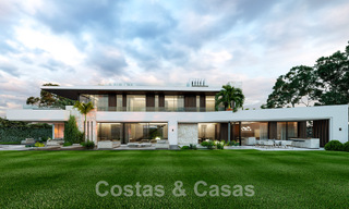 Nouvelle villa de conception contemporaine à vendre à deux pas de la nouvelle plage du Golden Mile, entre Marbella et Estepona 50027 