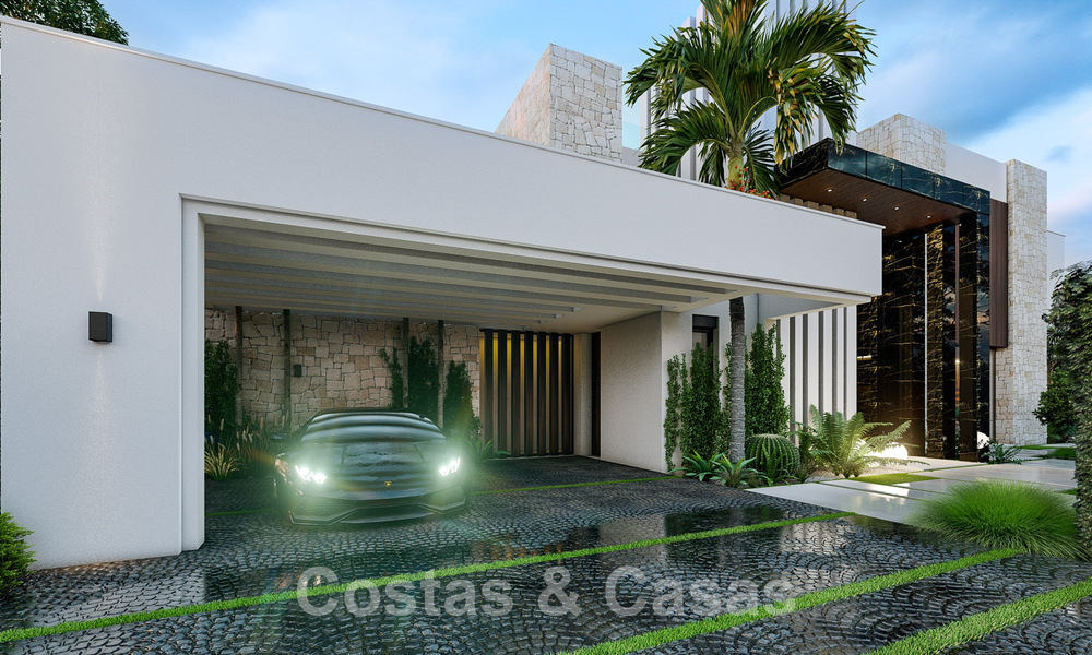 Nouvelle villa de conception contemporaine à vendre à deux pas de la nouvelle plage du Golden Mile, entre Marbella et Estepona 50032