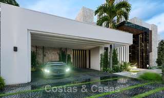 Nouvelle villa de conception contemporaine à vendre à deux pas de la nouvelle plage du Golden Mile, entre Marbella et Estepona 50032 