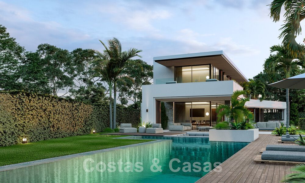 Nouvelle villa de conception contemporaine à vendre à deux pas de la nouvelle plage du Golden Mile, entre Marbella et Estepona 50033