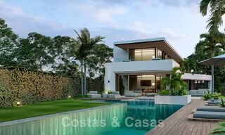 Nouvelle villa de conception contemporaine à vendre à deux pas de la nouvelle plage du Golden Mile, entre Marbella et Estepona 50033 