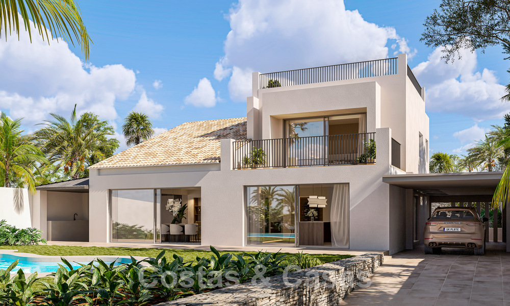 Villa neuve de luxe de style méditerranéen à vendre avec vue sur le terrain de golf au cœur de la vallée du golf de Nueva Andalucia 50682