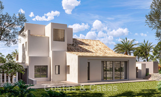 Villa neuve de luxe de style méditerranéen à vendre avec vue sur le terrain de golf au cœur de la vallée du golf de Nueva Andalucia 50683 