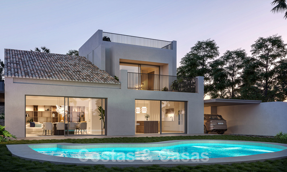 Villa neuve de luxe de style méditerranéen à vendre avec vue sur le terrain de golf au cœur de la vallée du golf de Nueva Andalucia 50684