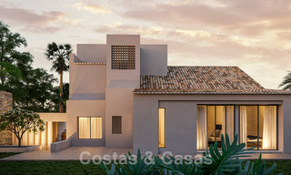 Villa neuve de luxe de style méditerranéen à vendre avec vue sur le terrain de golf au cœur de la vallée du golf de Nueva Andalucia 50685 