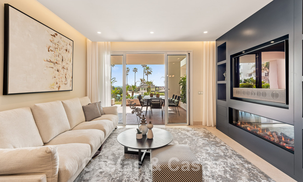 Appartement spacieux et élégant à vendre dans un complexe fermé sur une plage en front de mer avec vue sur la mer, sur le Nouveau Golden Mile de Marbella - Estepona 51314