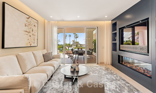Appartement spacieux et élégant à vendre dans un complexe fermé sur une plage en front de mer avec vue sur la mer, sur le Nouveau Golden Mile de Marbella - Estepona 51314 