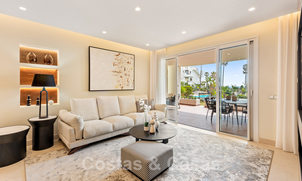 Appartement spacieux et élégant à vendre dans un complexe fermé sur une plage en front de mer avec vue sur la mer, sur le Nouveau Golden Mile de Marbella - Estepona 51317
