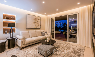 Appartement spacieux et élégant à vendre dans un complexe fermé sur une plage en front de mer avec vue sur la mer, sur le Nouveau Golden Mile de Marbella - Estepona 51324 