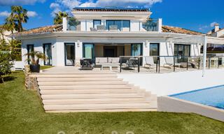 Villa de luxe espagnole à vendre avec une architecture méditerranéenne contemporaine située au cœur de la vallée du golf de Nueva Andalucia à Marbella 51206 