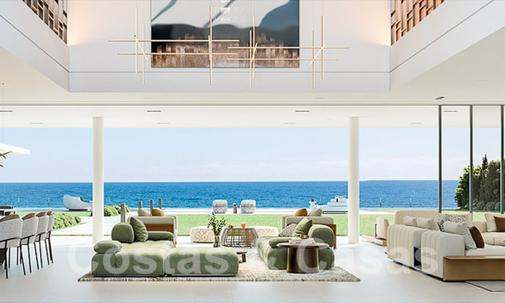 Villa design exclusive à vendre sur une plage de première ligne avec vue imprenable sur la mer sur le nouveau Golden Mile entre Marbella et Estepona 51181