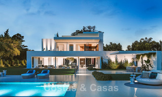 Villa design exclusive à vendre sur une plage de première ligne avec vue imprenable sur la mer sur le nouveau Golden Mile entre Marbella et Estepona 51199 