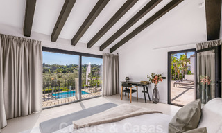 Villa de luxe à vendre, prête à emménager, adjacente au terrain de golf Las Brisas, dans une communauté fermée de la vallée du golf de Nueva Andalucia, Marbella 51454 
