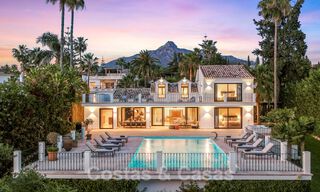 Villa de luxe à vendre, prête à emménager, adjacente au terrain de golf Las Brisas, dans une communauté fermée de la vallée du golf de Nueva Andalucia, Marbella 52090 