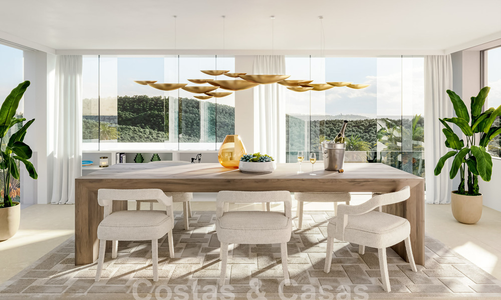 Nouvelle villa de luxe à vendre avec un style architectural contemporain située dans une communauté sécurisée de Nueva Andalucia, Marbella 51458