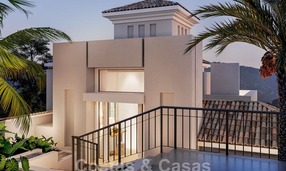 Nouvelle villa de luxe à vendre avec un style architectural contemporain située dans une communauté sécurisée de Nueva Andalucia, Marbella 51463