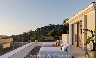 Nouvelle villa de luxe à vendre avec un style architectural contemporain située dans une communauté sécurisée de Nueva Andalucia, Marbella 51464 