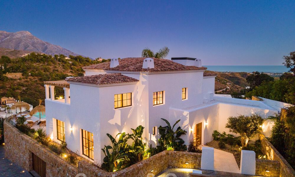 Sublime villa méditerranéenne de luxe avec logement d’invités et vue imprenable sur la mer à vendre à El Madroñal, Marbella - Benahavis 51531