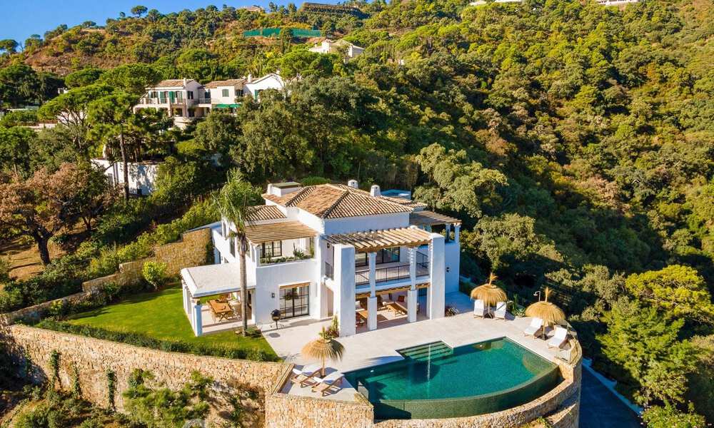 Sublime villa méditerranéenne de luxe avec logement d’invités et vue imprenable sur la mer à vendre à El Madroñal, Marbella - Benahavis 51545