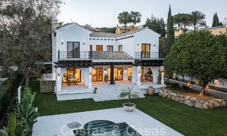 Luxueuse villa andalouse avec vue partielle sur la mer à vendre, à l'est du centre de Marbella 52391 