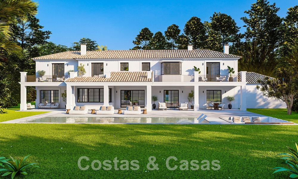 Terrain + projet de villa de luxe à vendre dans une urbanisation calme à proximité de la plage à Guadalmina Baja, Marbella 52606