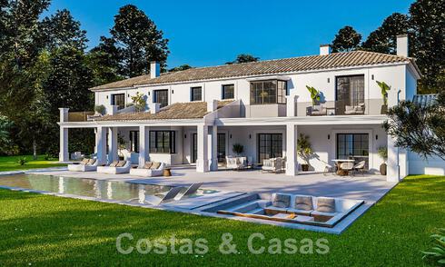 Terrain + projet de villa de luxe à vendre dans une urbanisation calme à proximité de la plage à Guadalmina Baja, Marbella 52620