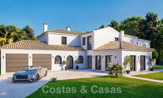 Terrain + projet de villa de luxe à vendre dans une urbanisation calme à proximité de la plage à Guadalmina Baja, Marbella 52621 