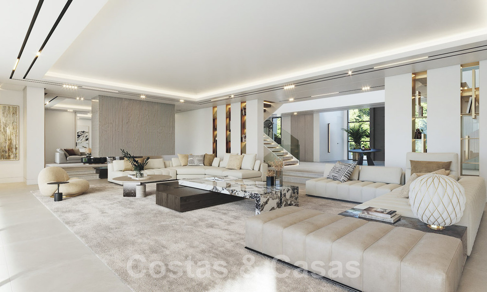 Terrain + projet de construction exclusif à vendre pour une impressionnante villa design, à distance de marche du Golf La Quinta à Benahavis - Marbella 52625