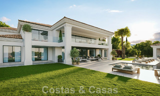 Terrain + projet de construction exclusif à vendre pour une impressionnante villa design, à distance de marche du Golf La Quinta à Benahavis - Marbella 52629 