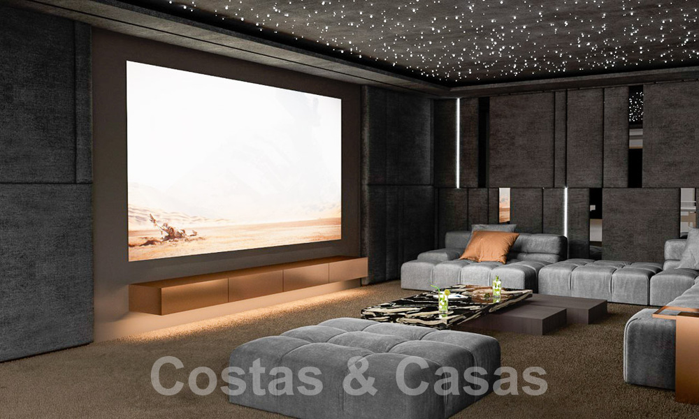 Terrain + projet de construction exclusif à vendre pour une impressionnante villa design, à distance de marche du Golf La Quinta à Benahavis - Marbella 52638