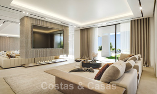 Terrain + projet de construction exclusif à vendre pour une impressionnante villa design, à distance de marche du Golf La Quinta à Benahavis - Marbella 52642 