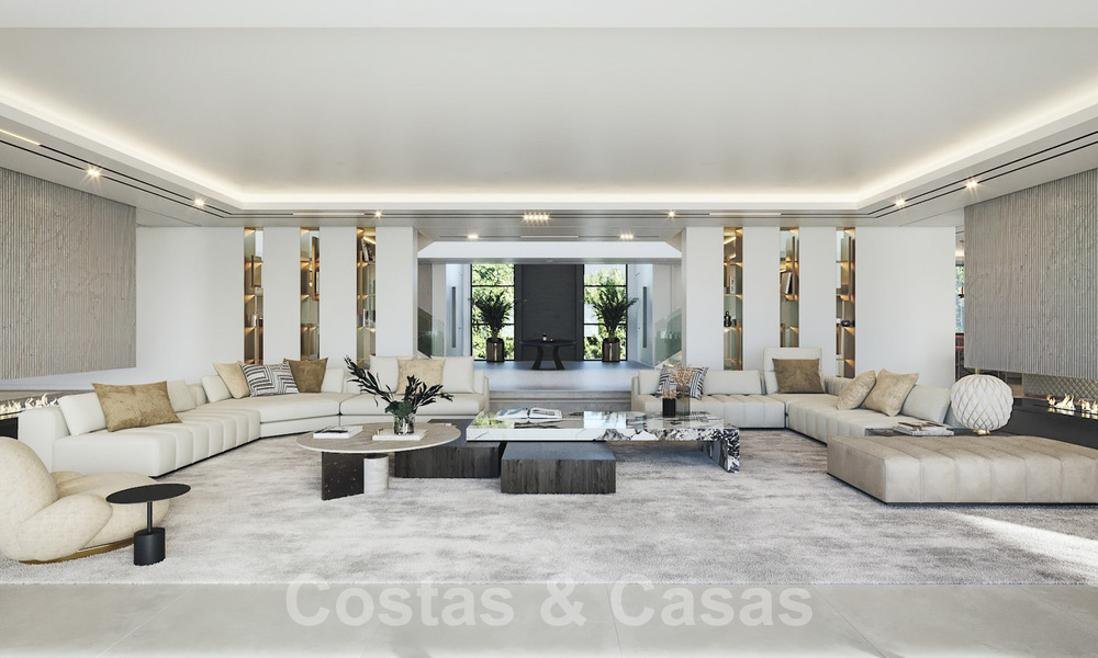 Terrain + projet de construction exclusif à vendre pour une impressionnante villa design, à distance de marche du Golf La Quinta à Benahavis - Marbella 52643
