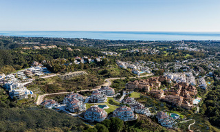 Appartements contemporains de style andalou à vendre avec vue panoramique sur la mer dans la vallée du golf de Nueva Andalucia, Marbella 51627 