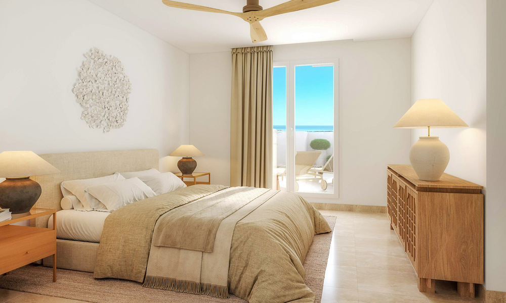 Appartements contemporains de style andalou à vendre avec vue panoramique sur la mer dans la vallée du golf de Nueva Andalucia, Marbella 51629