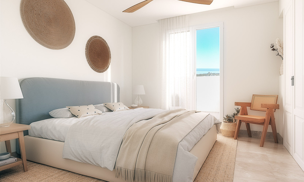 Appartements contemporains de style andalou à vendre avec vue panoramique sur la mer dans la vallée du golf de Nueva Andalucia, Marbella 51637
