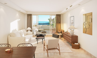Appartements contemporains de style andalou à vendre avec vue panoramique sur la mer dans la vallée du golf de Nueva Andalucia, Marbella 51643 