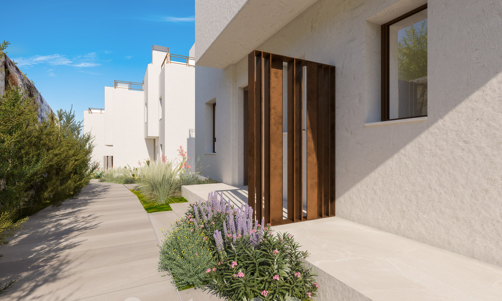 Nouvelle promotion composée de 8 maisons mitoyennes à vendre, avec vue sur les terrains de golf du très convoité complexe golfique de La Cala Golf, Mijas 53267