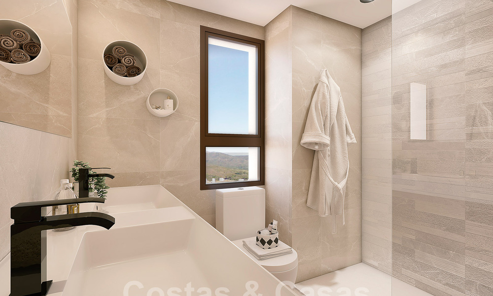 Nouvelle promotion composée de 8 maisons mitoyennes à vendre, avec vue sur les terrains de golf du très convoité complexe golfique de La Cala Golf, Mijas 53269